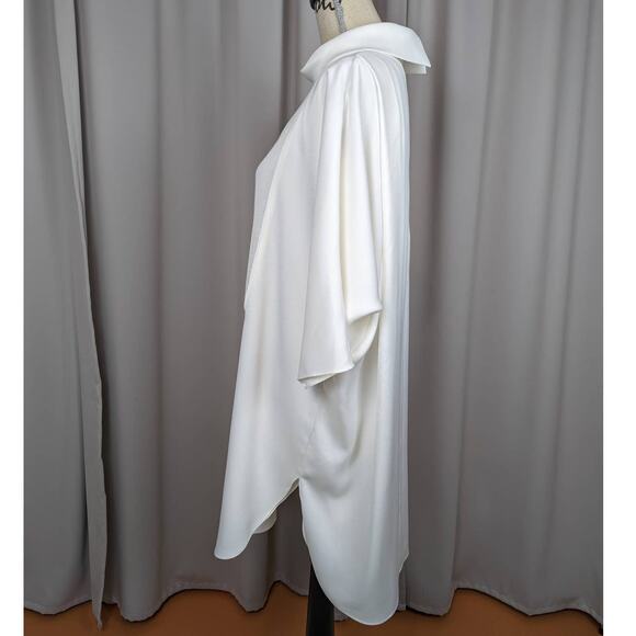 Camilla and Marc High Neck Oversized Shirt Dress White Size 6 - Picture 3 of 14